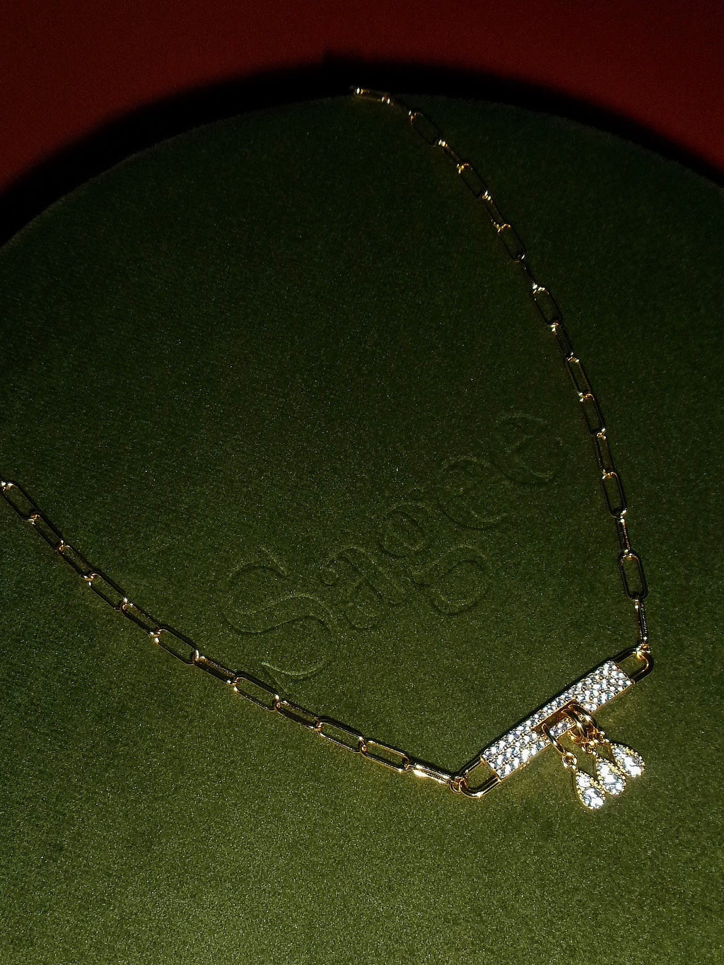 Midnight Ballroom Bar Necklace