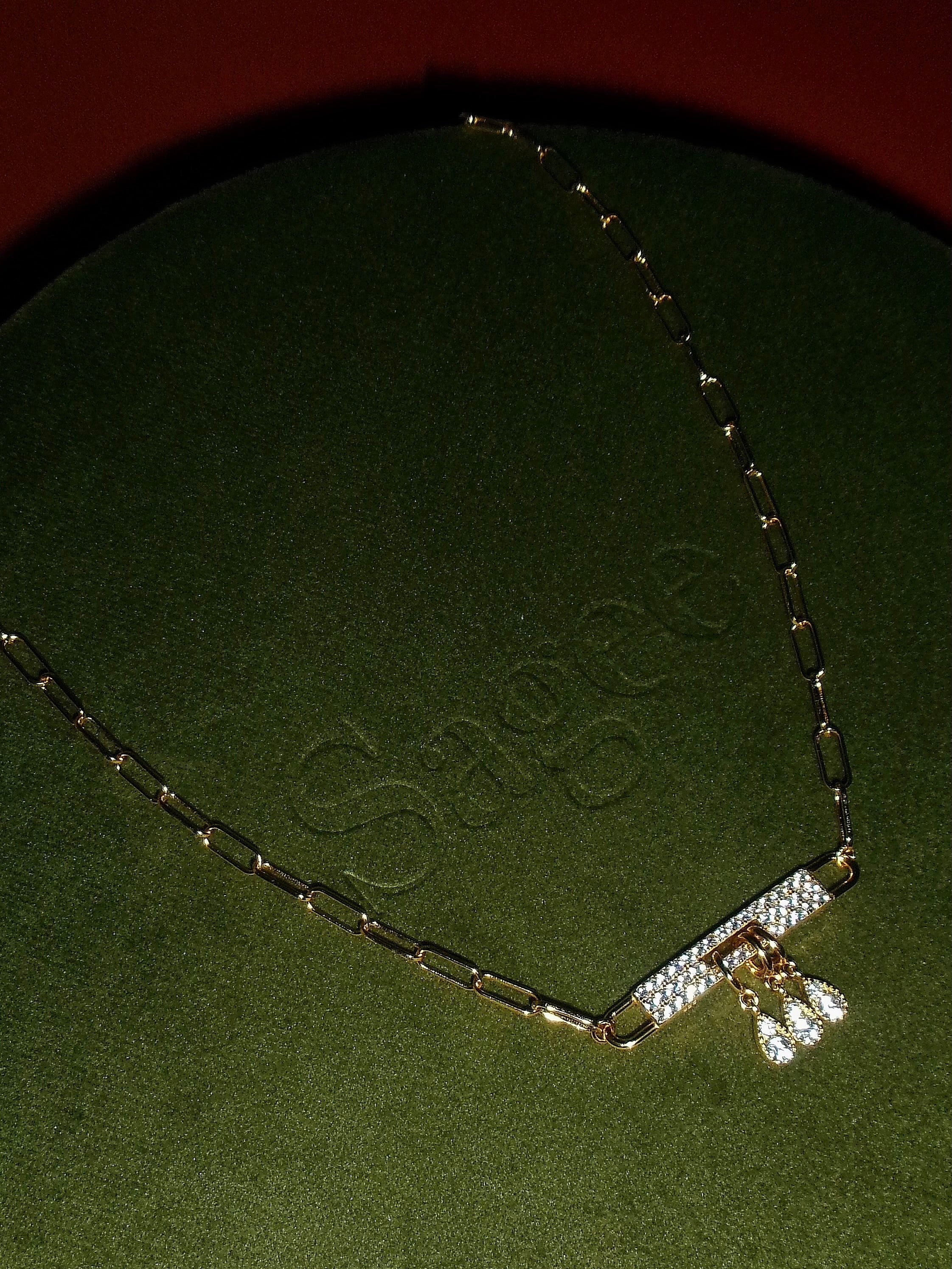 Midnight Ballroom Bar Necklace