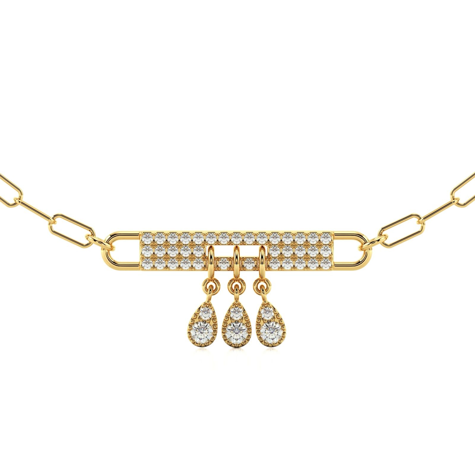 Midnight Ballroom Bar Necklace