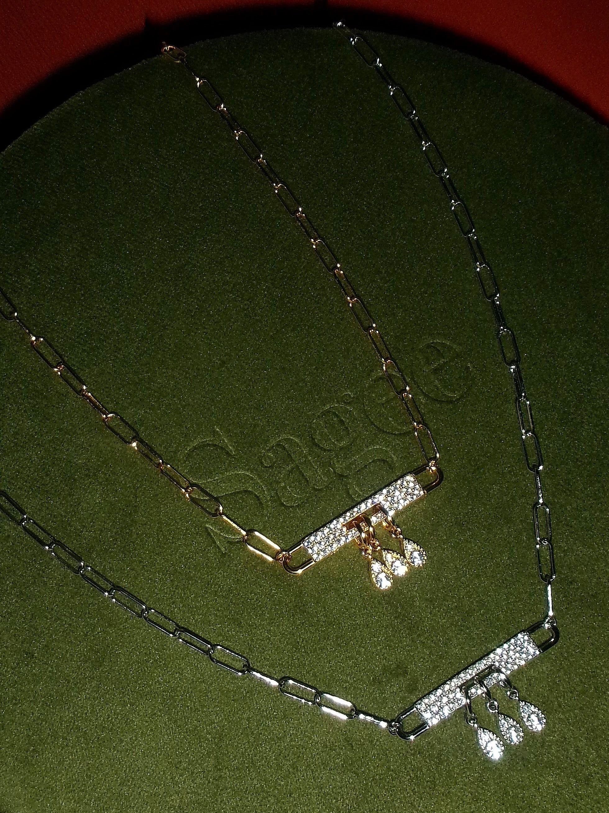 Midnight Ballroom Bar Necklace