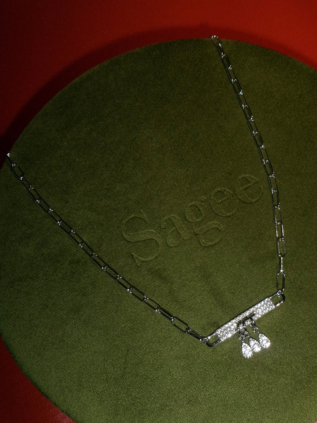 Midnight Ballroom Bar Necklace