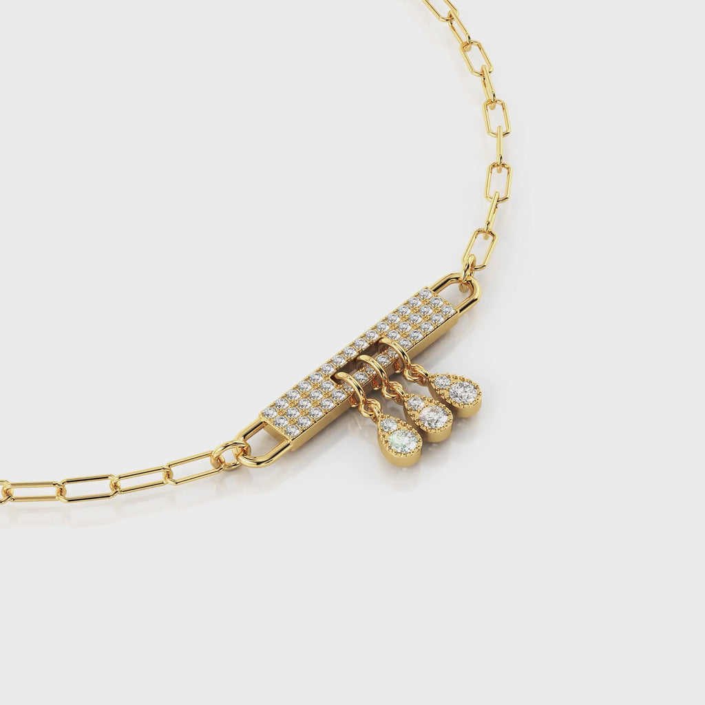 Midnight Ballroom Bar Necklace