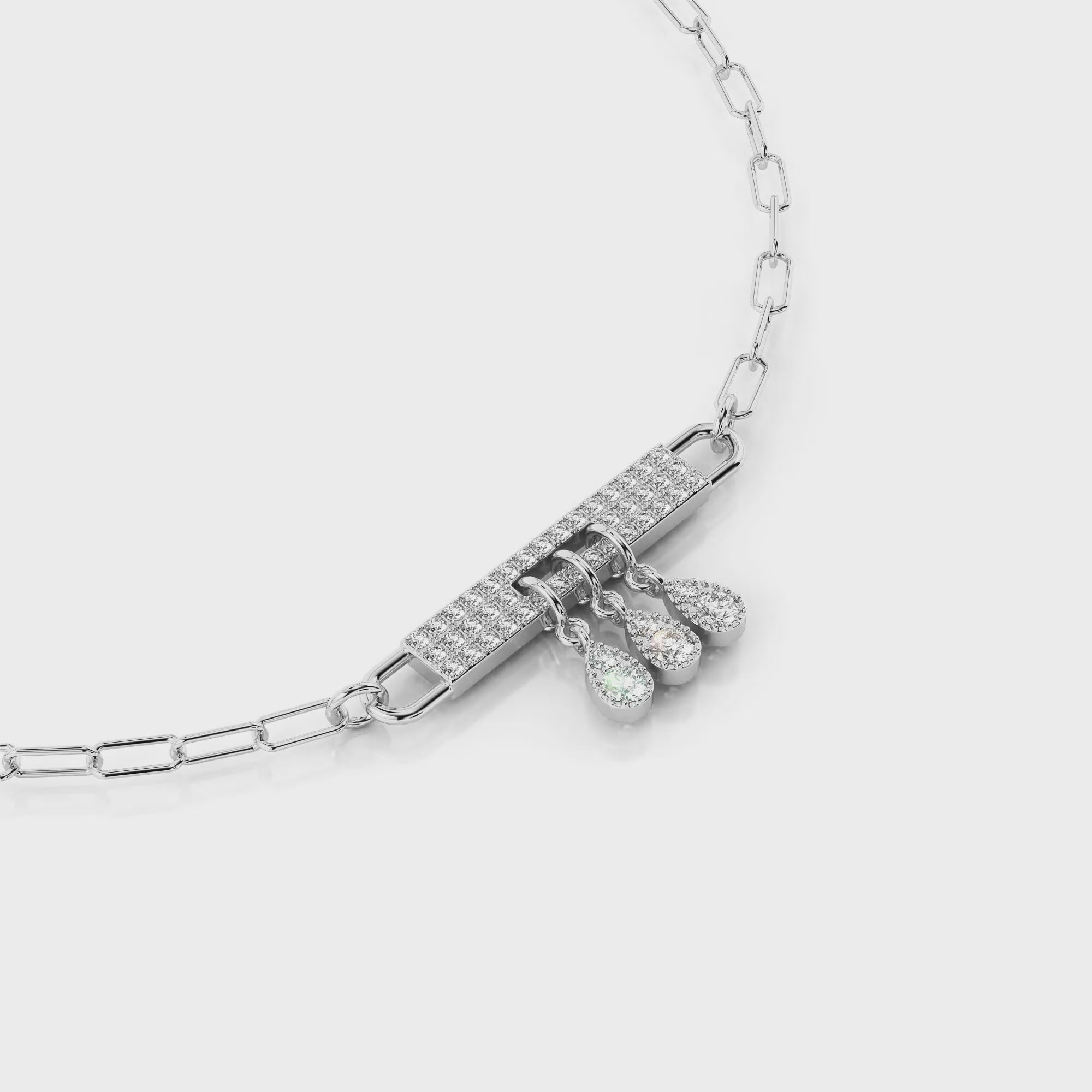 Midnight Ballroom Bar Necklace